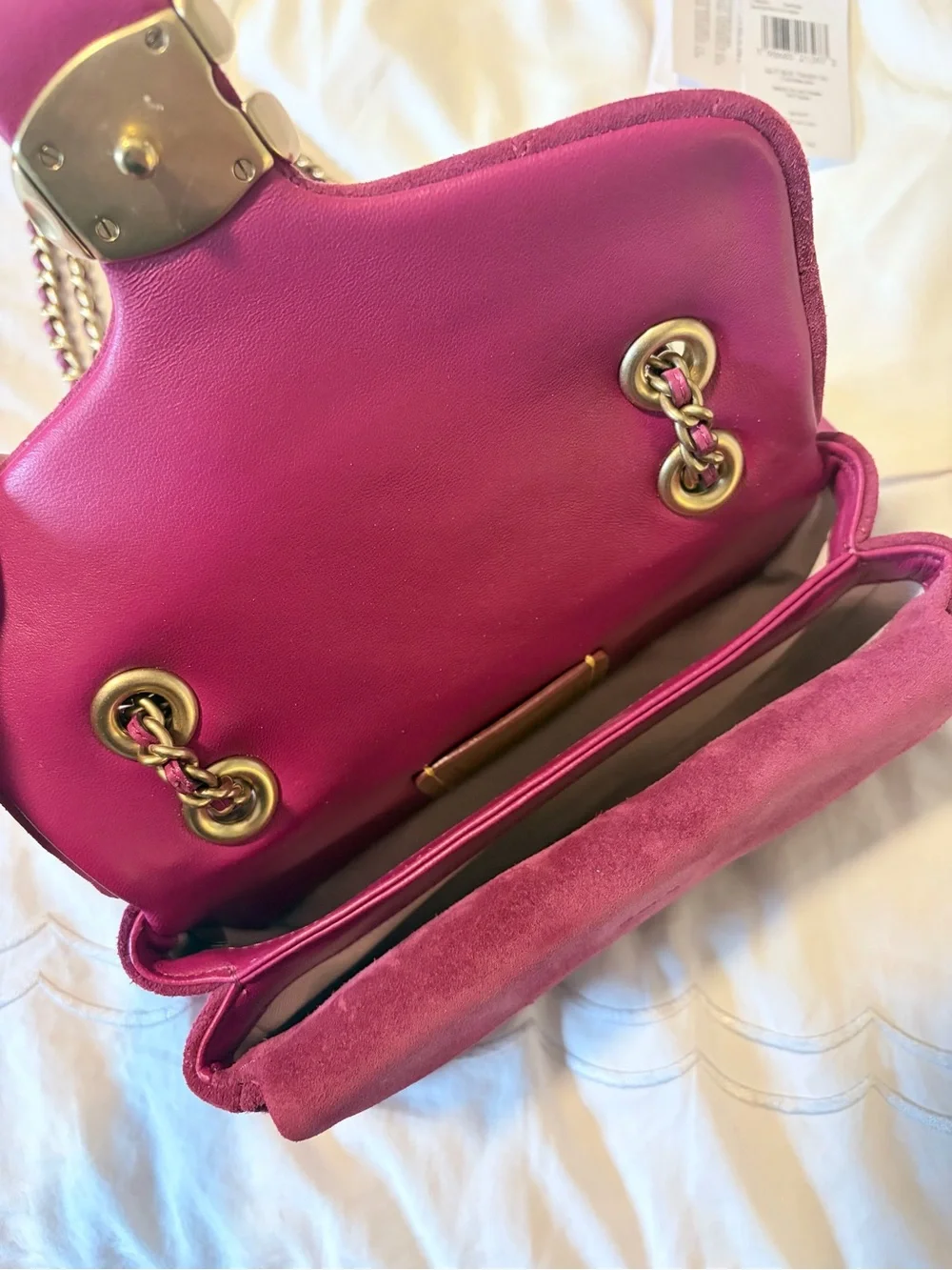 Coach Quilted Tabby 20 in Fuschia